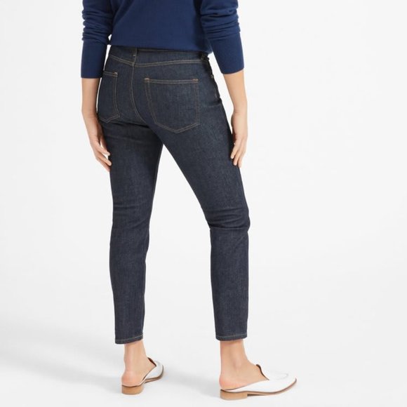 Everlane The Mid-Rise Skinny Jean Dark Indigo. EUC worn once - Picture 1 of 12